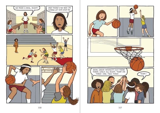 Hoops middle grade graphic novel basketball
matt tavares