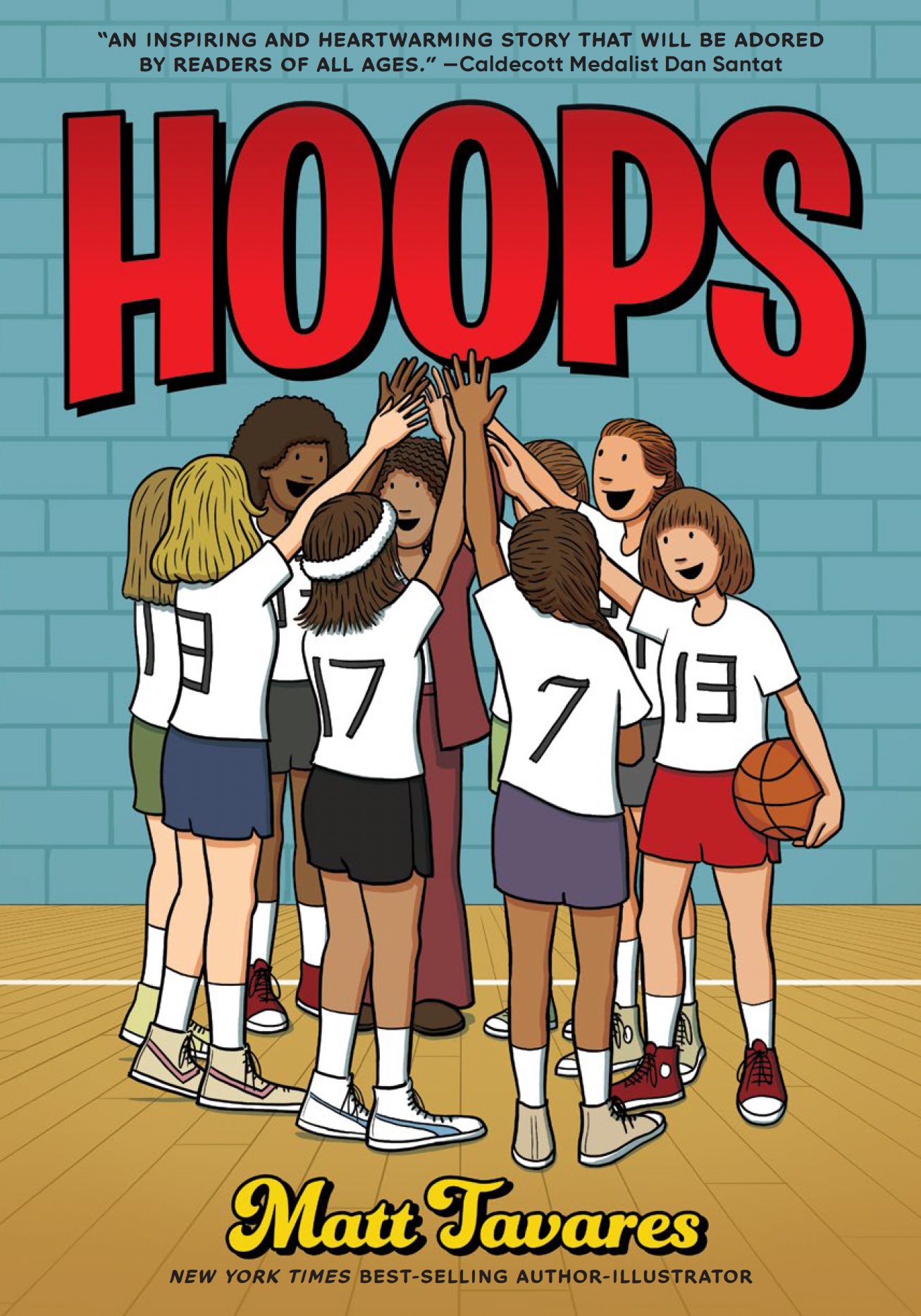 Hoops graphic novel cover by Matt Tavares
