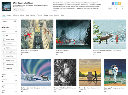 Fine Art
America Matt Tavares Prints